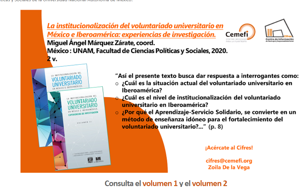La institucionalización del Voluntariado en México e Iberoamérica: experiencias de investigación